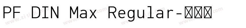 PF DIN Max Regular字体转换